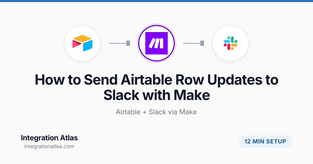 How to Send Airtable Row Updates to Slack with Make (2026 ...