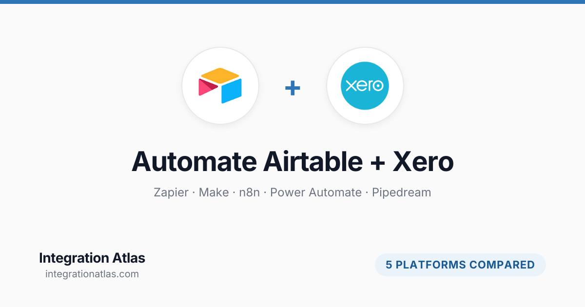 Automate Airtable + Xero Workflows