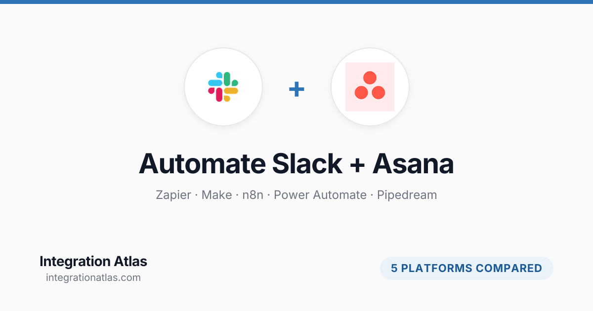 Automate Slack + Asana Workflows