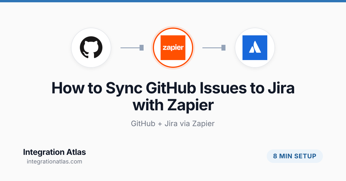 How to Sync GitHub Issues to Jira with Zapier (2026) — Integration Atlas