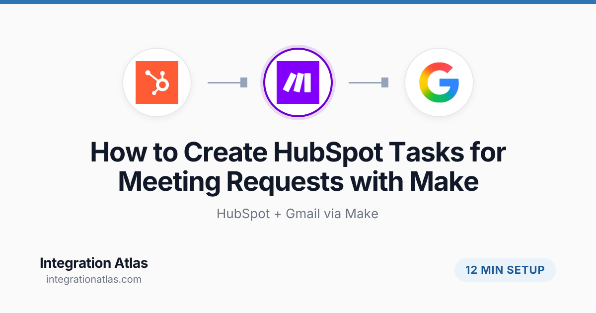 How to Create HubSpot Tasks for Meeting Requests with Make (2026 ...