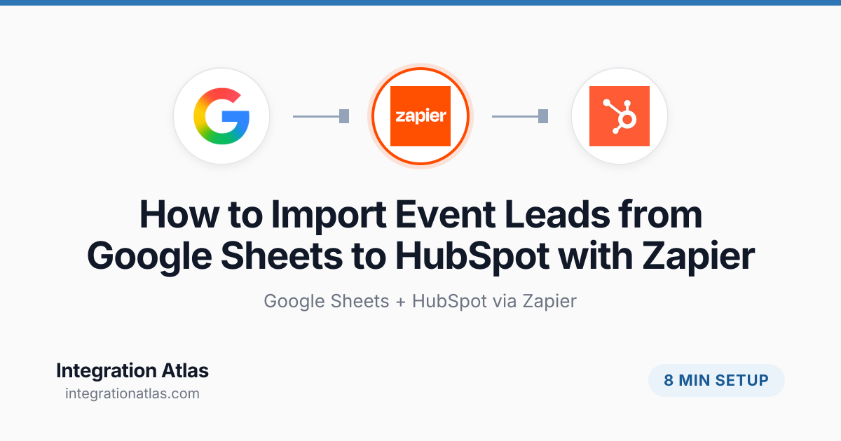 How to Import Event Leads from Google Sheets to HubSpot with Zapier ...