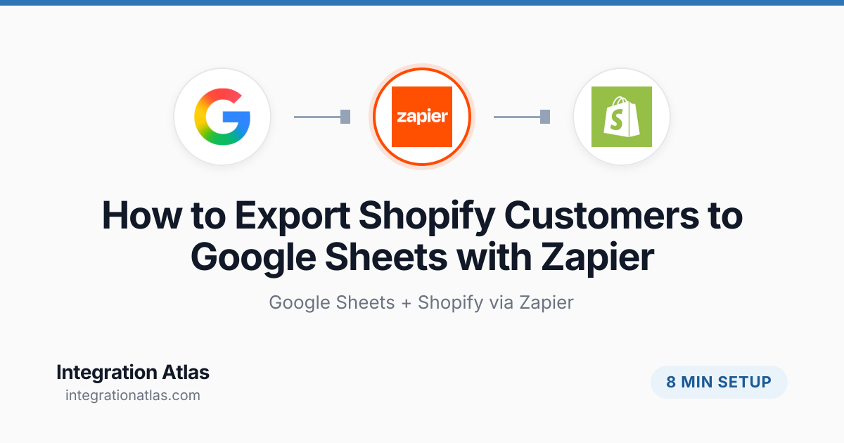 How to Export Shopify Customers to Google Sheets with Zapier (2026 ...