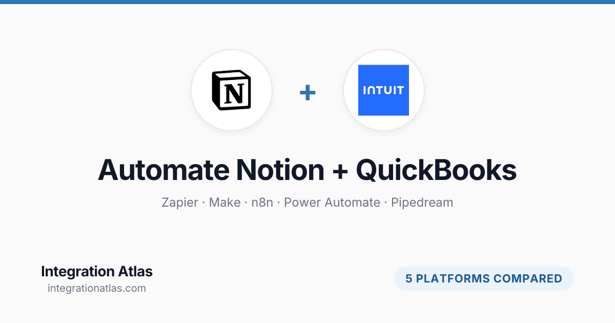 Automate Notion + QuickBooks Workflows
