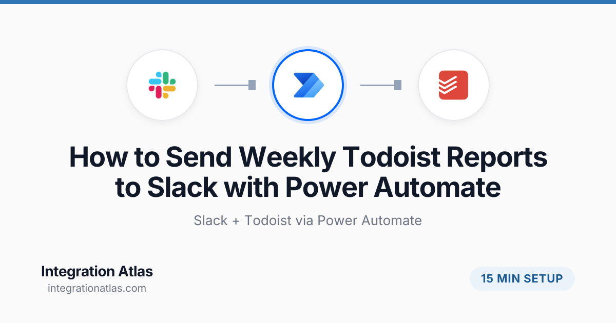 How to Send Weekly Todoist Reports to Slack with Power Automate (2026 ...